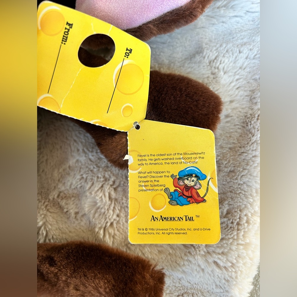 Fievel NWT vintage 1986 plush ("An American Tail") - Picture 7 of 8